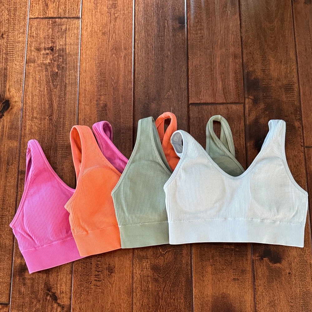 Set of 4 - Aerie Ribbed Sports Bra